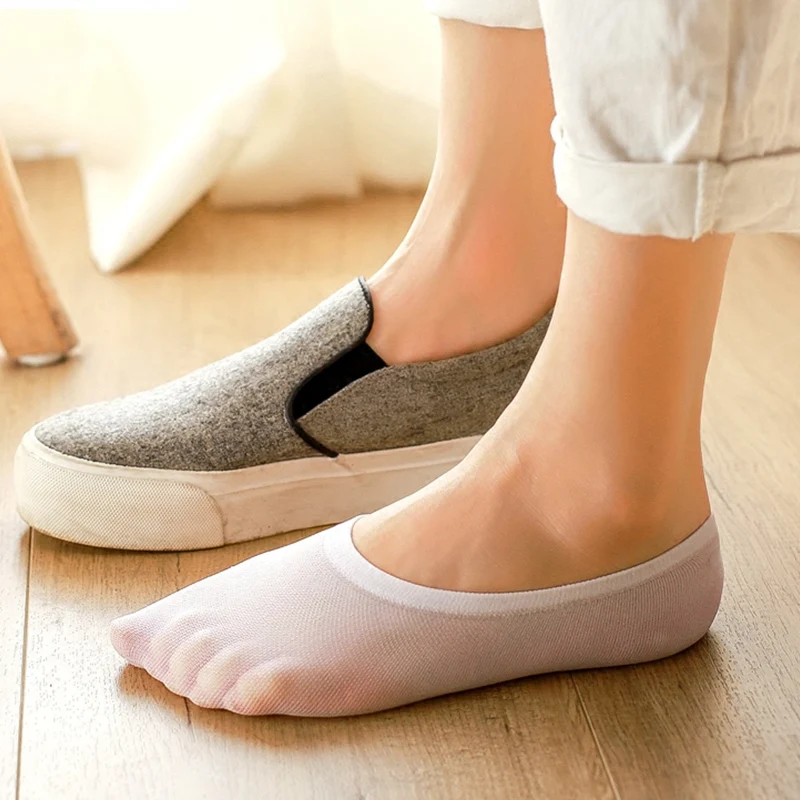 10/20Pairs Women Sock Slippers Invisible Socks Women Footsies Shoe No Show Socks for Women Girls Summer Anti- Slip Boat Socks