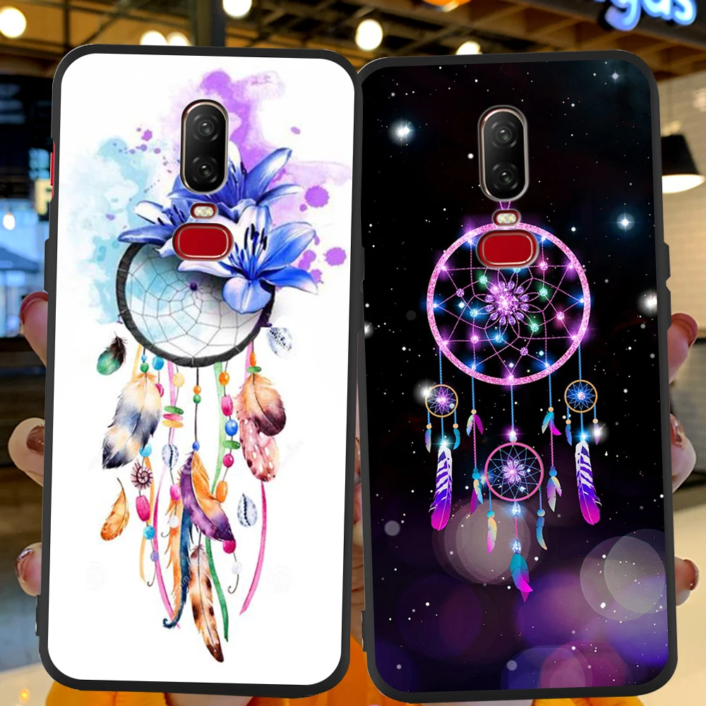 fashion dream catcher funda coque for oneplus 8 5 6 7 one plus 5t 6t 7t 8 pro phone case soft silicone tpu cover shell free global shipping