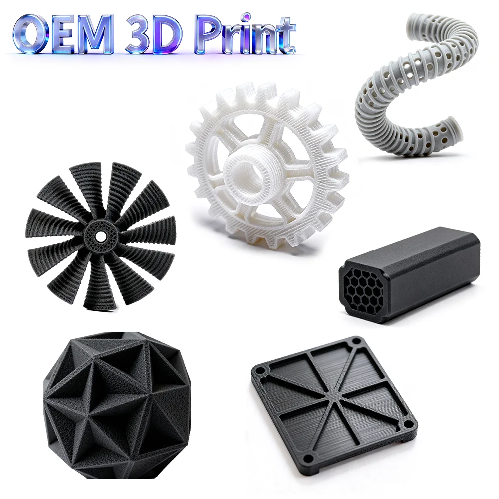 Фото Пользовательская 3D-печать Нейлон FDM Пластик Услуги окрашивания 3D-печати Износостойкий Быстрое прототипирование 3D-печать Миниатюрный принтер №1