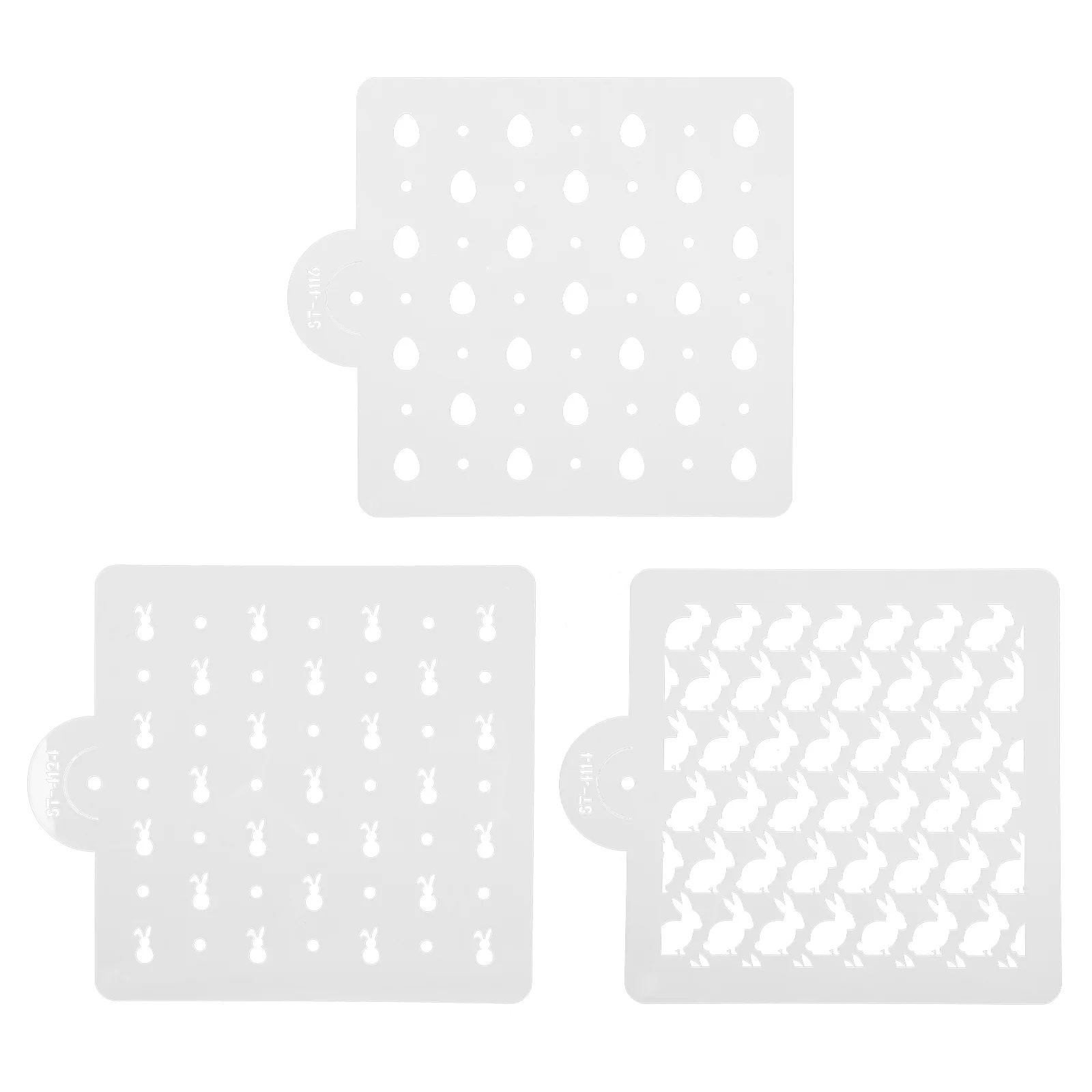 

3Pcs Coffee Stencils Latte Painting Mold Coffee Art Stencil Cappuccino Template for Bakery Hotel