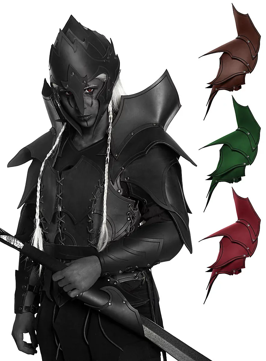 

Leather Pauldrons Medieval Shoulder Armor Viking Costume Knight Warrior Cosplay Larp Accessory Halloween Props For Men