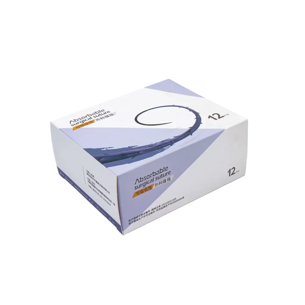 Медицинская хирургия впитываемые швы с колючими нитками нить из рыбьей кости PDO