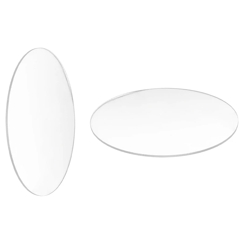 

2 Pcs Transparent 3Mm Thick Mirror Acrylic Round Disc, Diameter:85Mm & 70Mm