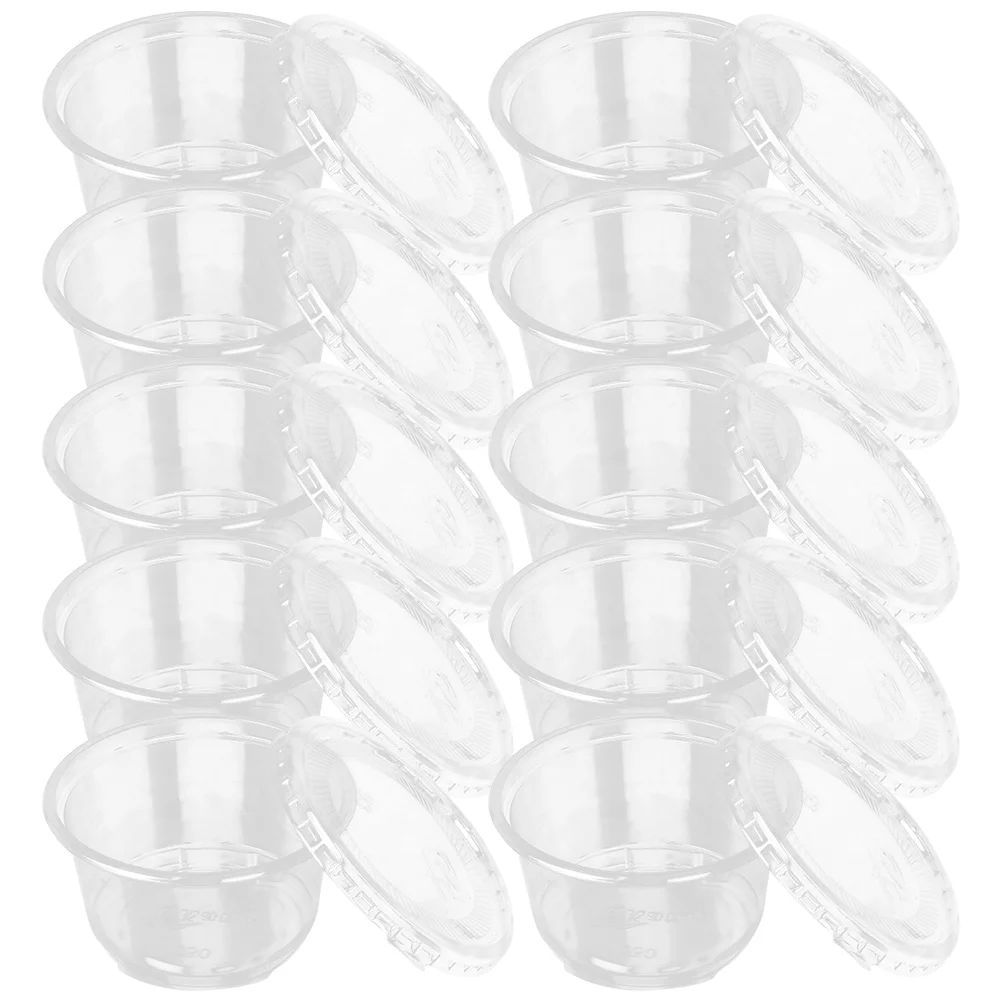 50 шт. одноразовые чашки для пудинга мороженого желе йогурта пластиковые