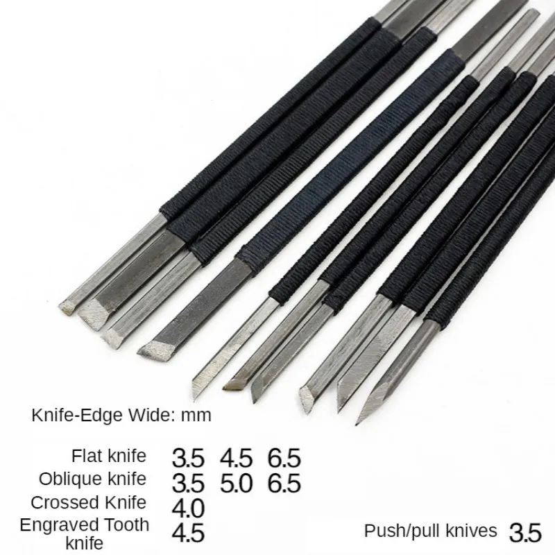 10 шт. нож для резьбы по камню из высокоуглеродистой стали