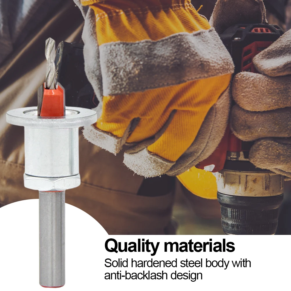 

Countersink Drill Bits Set with Adjustable Locator Counter Sinker Drill Tool Carbide for Wood Pannel/Plastic Board/Particleboard