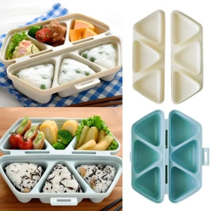 

Mold Press Triangle Rice Ball Makers Reusable Triangle Onigiris Mould