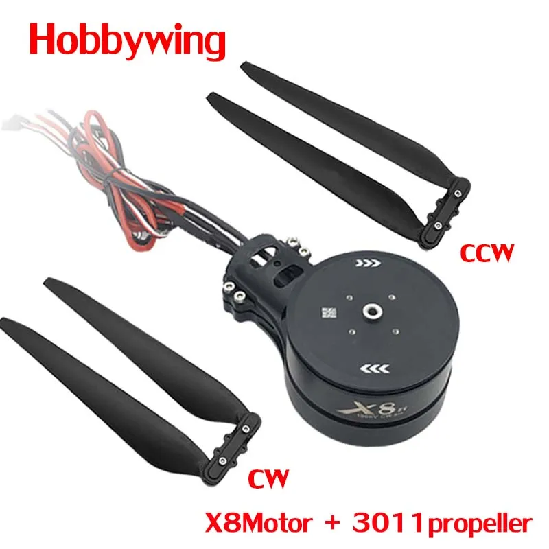 

Hobbywing X8 Integrated Style Power System 80A ESC + XRotor PRO X8 Motor CW CCW 3011 Propeller for Agricultural Drones