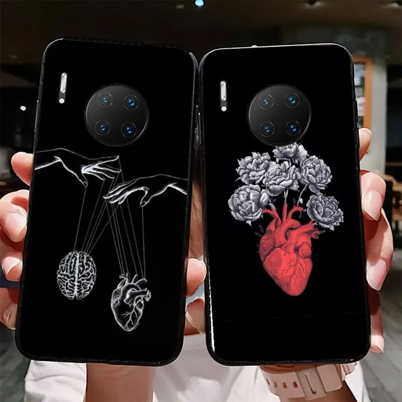 

Human Organs Brain Phone Case for Huawei Mate 20 10 9 40 30 lite pro X Nova 2 3i 7se