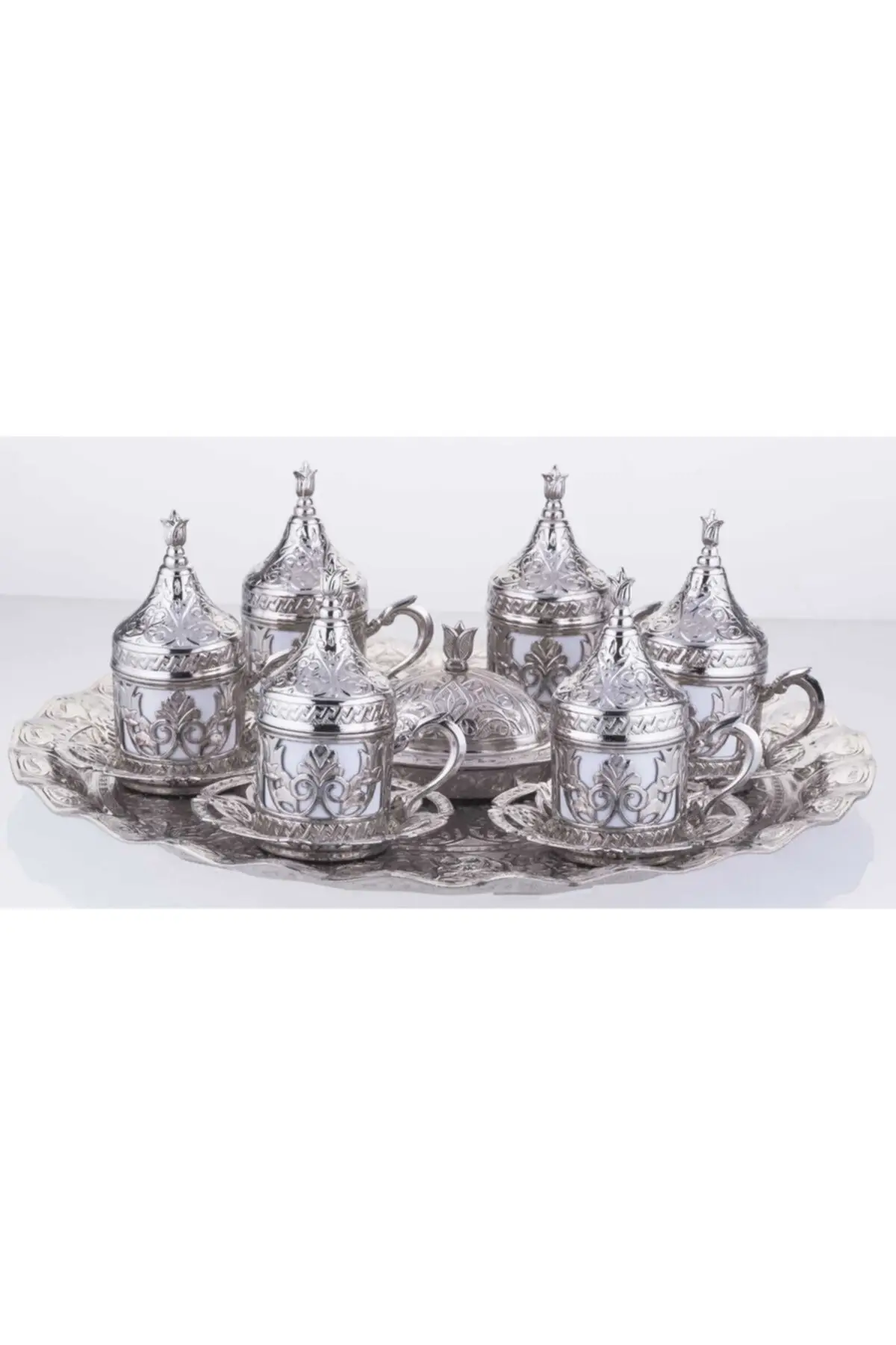 

Amazing Turkish Greek Arabic Coffee & Espresso Cup Set Casting 6 Personal Coffee Cup Set