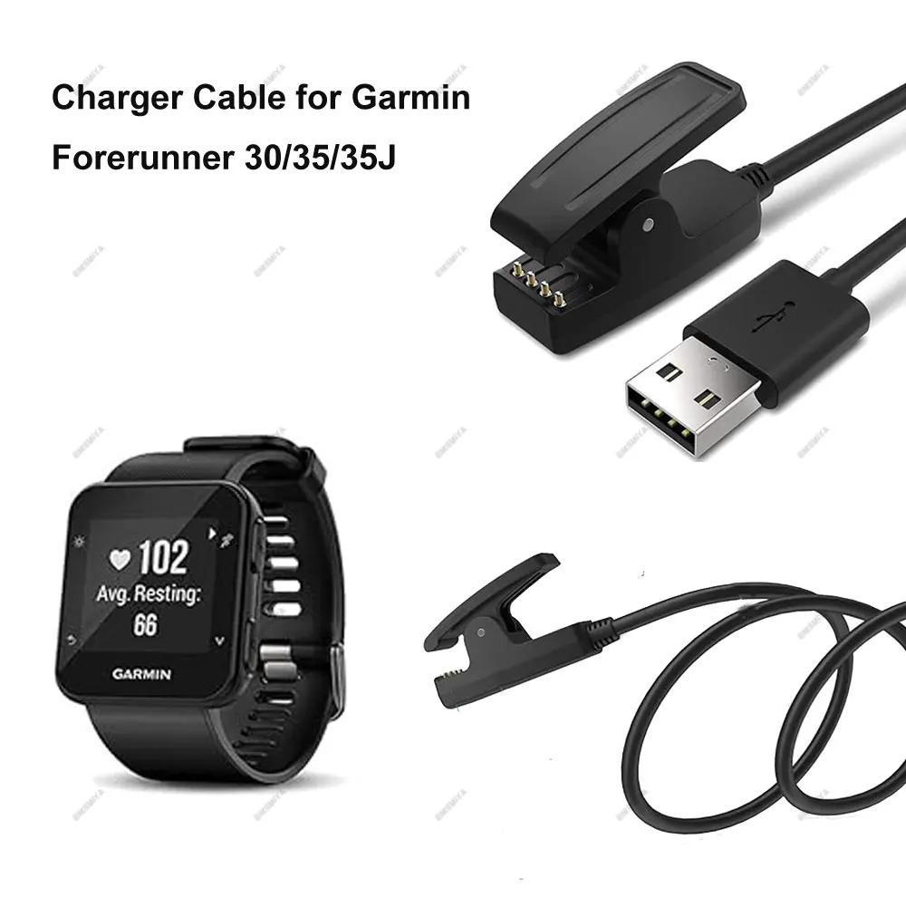 1 шт. USB-кабель для зарядки Garmin Forerunner 30 35 35J адаптер зарядного устройства умных