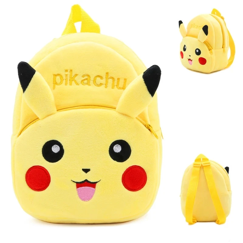 

TAKARA TOMY Pokemon Plush Backpack Japanese Anime Pikachu Cartoon Figure Pattern Children High Capacity School Bag Baby Backpack