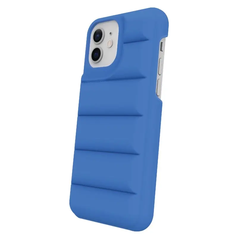 2023 new for Puffer Soft Quilted Phone Case for iPhone 12 and iPhone 12 Pro - Cobalt
