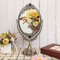 small retro desk mirror dressing table portable antique mirror aesthetic maiden flexible decorazioni casa household furniture