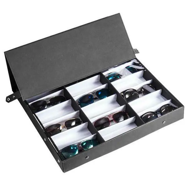 

18 pcs Sunglasses Organizer Eyewear Display Storage Case Tray