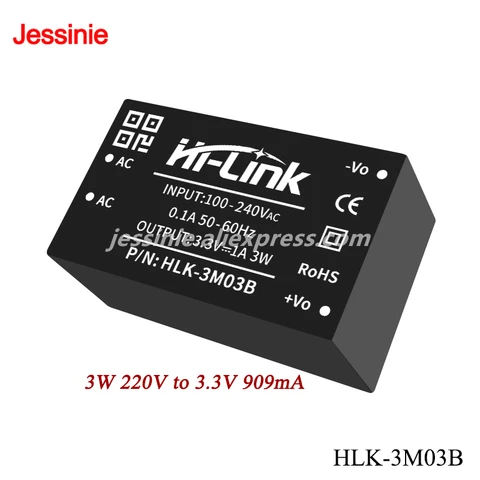 HLK-3M03B 3M05B 3M09B 3M12C 3M15C 3M24C Модуль питания AC-DC 3 Вт 220 В до 3,3 В/5 В/9 В/12 В/15 В/24 В Универсальный регулируемый входное напряжение