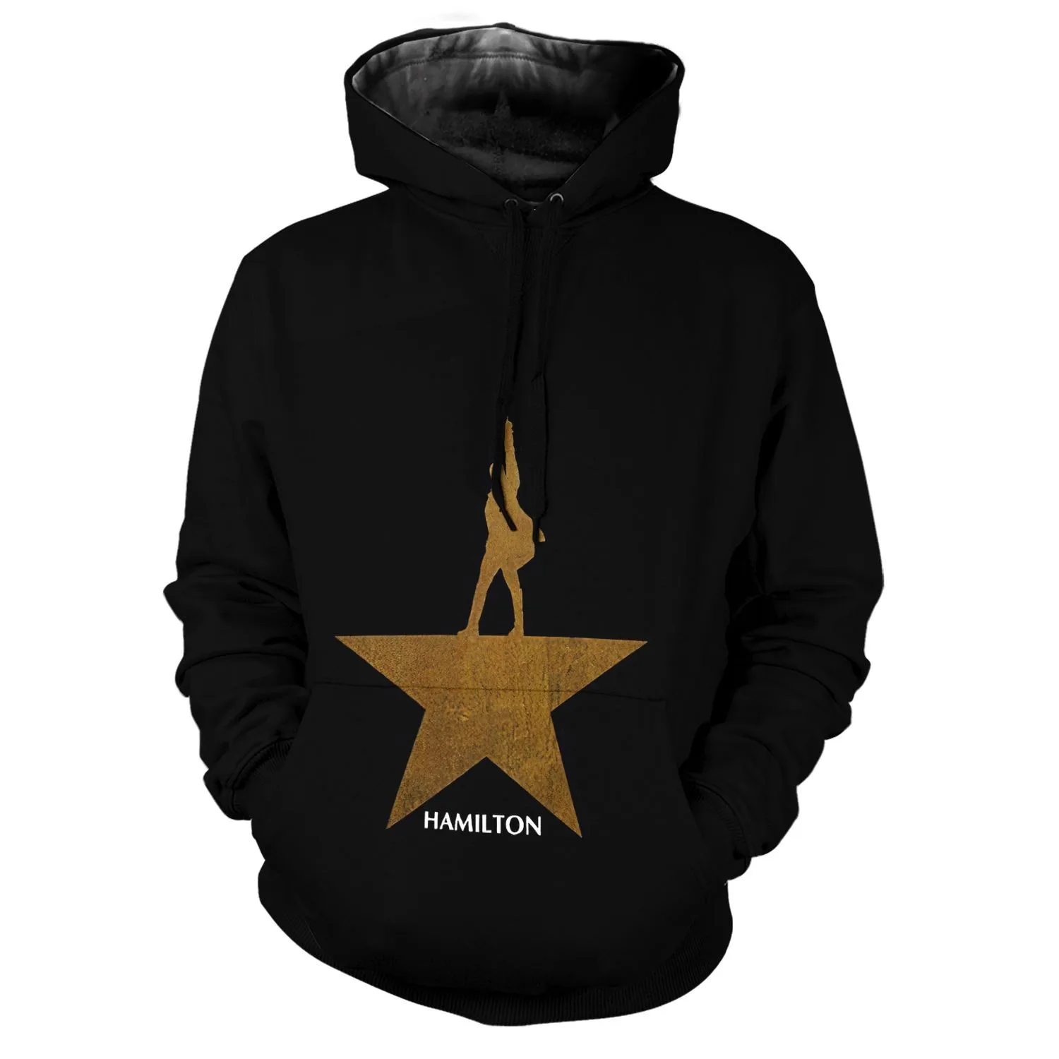 

Hamilton Musical Children's Hoodie American Musical Broadway Gold Star Pullover Hoodie Boys / Girls Autumn Winter same hoodie