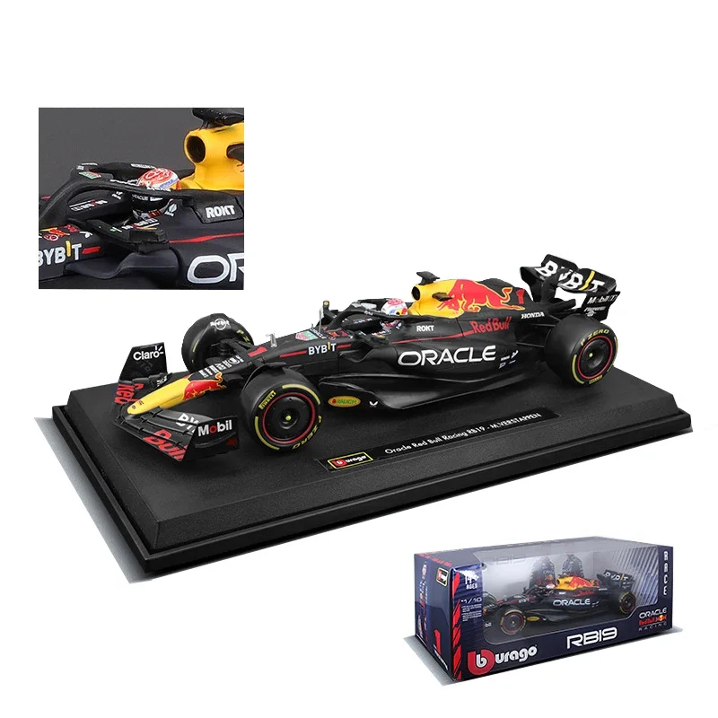 Модель Bburago 1:18 F1 обычная версия 2023 Red Bull Racing RB19 # 1. Verstappen 11 литая игрушка-автомобиль