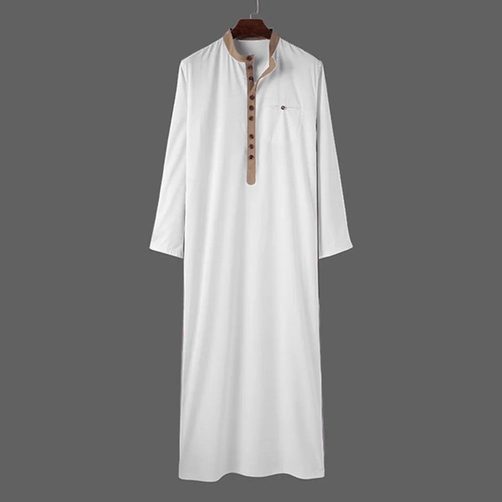 Abaya For Men White Loose Islamic Arabic Saudi Arabia Robe All Season General Middle Aged Muslim Robe Clothing Men Pakistan