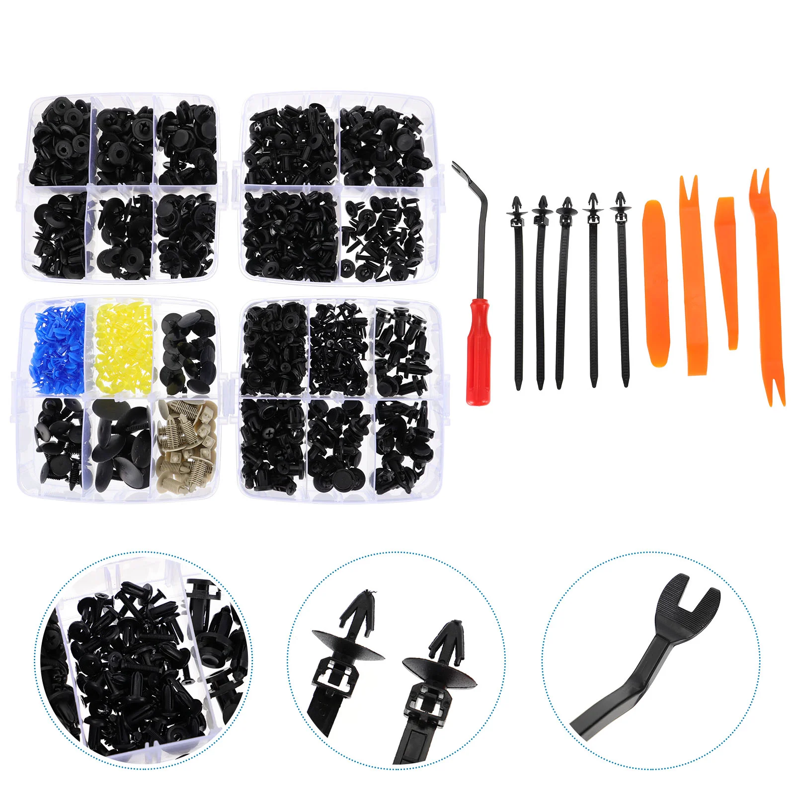 

1 Set Car Push Retainer Clip Bumper Push Fasteners Rivet Clips Replacement Kit