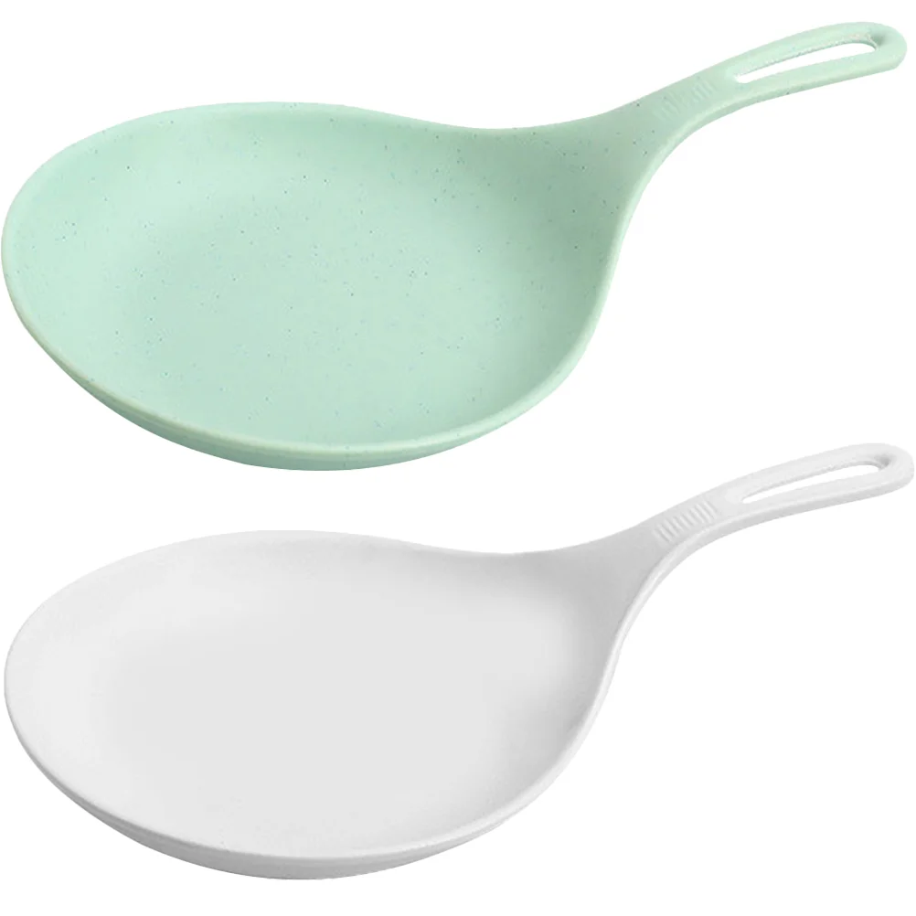 

2 Pcs Plastic Plate Simple Handle Plates Portable Food Dish Sauce Melamine Pasta