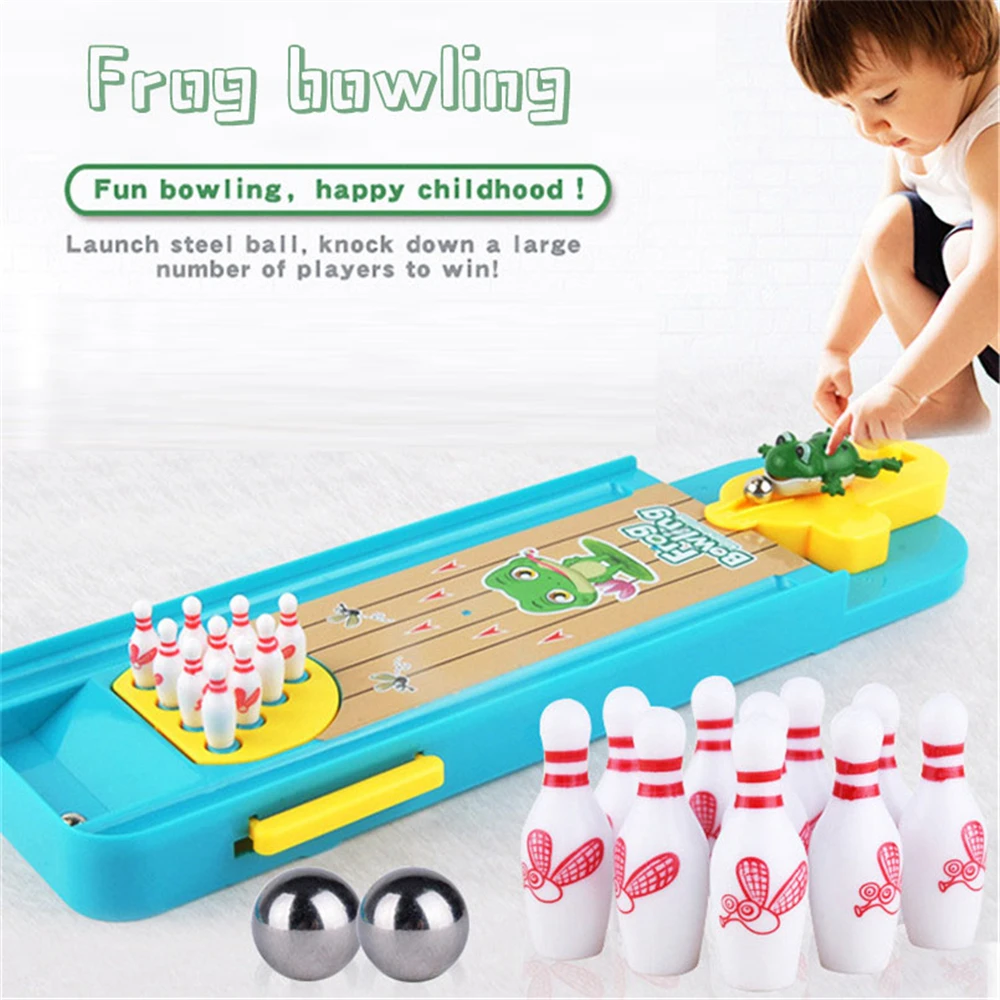 

Bowling Educational Gift For Kids Mini Desktop Bowling Game Toy Funny Indoor Toys Parent-Child Interactive Table Sports Game Toy