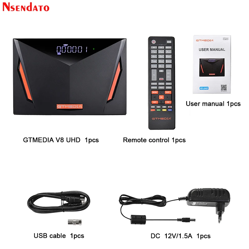 Спутниковый ресивер Gtmedia V8 UHD 4k DVB S2 t2 с 2 4G wifi для H.265 DVB-S/S2/S2X + T/T2/Cable/ATSC-C/ISDB T - купить