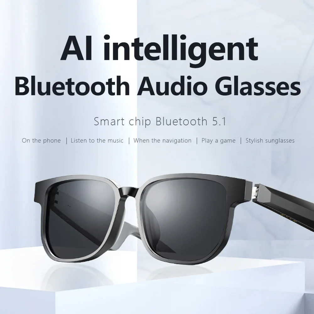 

Smart Glasses, Sunglasses for Drivers, Anti-Blue Light, Bluetooth Headset, AI Audio Glasses, Free Your Ears