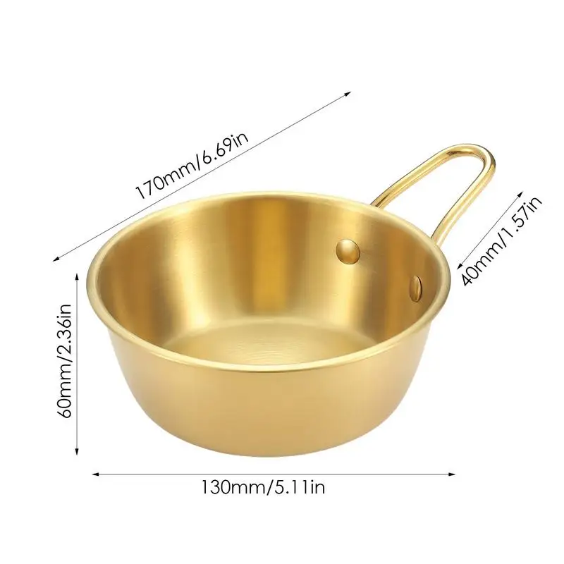 Кастрюля для кемпинга из нержавеющей стали с ручкой