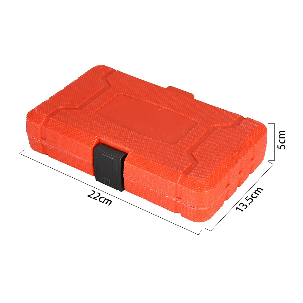 

Hex 1/2 Inch Drive Impact Drive Ratchet Parts 12 Pcs H5-H22 Hand Working Tools Socket Bit Set Socket Wrench With Red Box