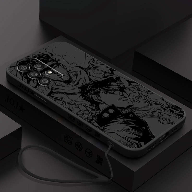 

Anime JoJo's Bizarre Adventure Samsung Phone Case Cover For A73 A53 A33 A52 A32 A71 A51 A21S A03S A50 A30 5G Liquid Left Rope