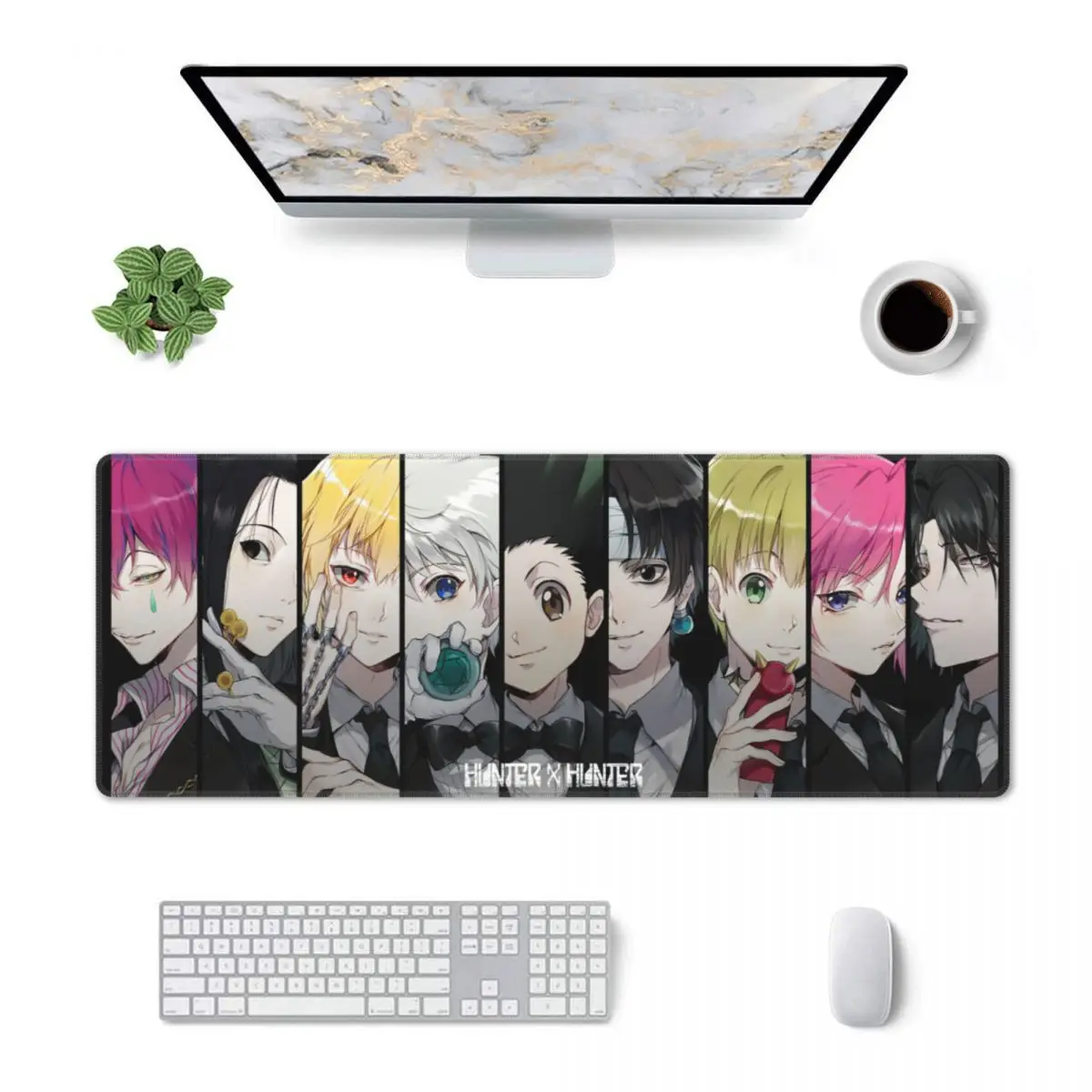 

Large Mouse Mat Hunter X Hunter Character Computer Anime Manga School Notebook Pad Novelty Non-slip Birthday Gift Desk Mat Gamer