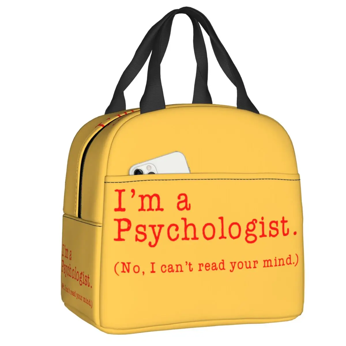 

I'm A Psychologist No I Can't Read Your Mind Lunch Bag Psychologist Thermal Cooler Insulated Lunch Box For Womne Kids Food Bags