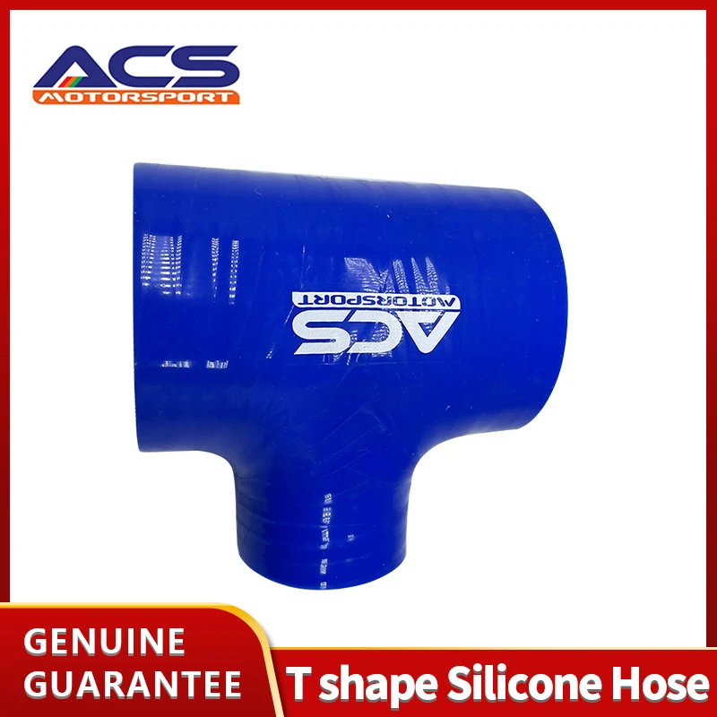 

ACS T Piece Silicone Hose Bore Dump ValveTurbo Intercooler Pipe 5mm Thickness BLUE 102mm Length