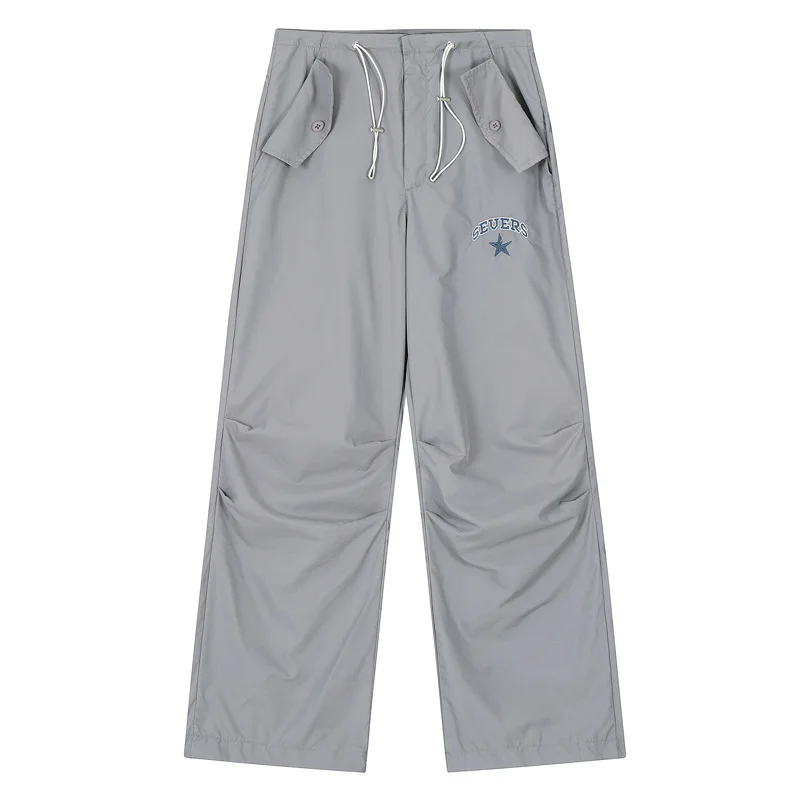 

HOUZHOU Cargo Pants for Men Hip Hop Harajuku Parachute Oversize Trousers Male Quick Drying Loose Casual Streetwear Hip Hop