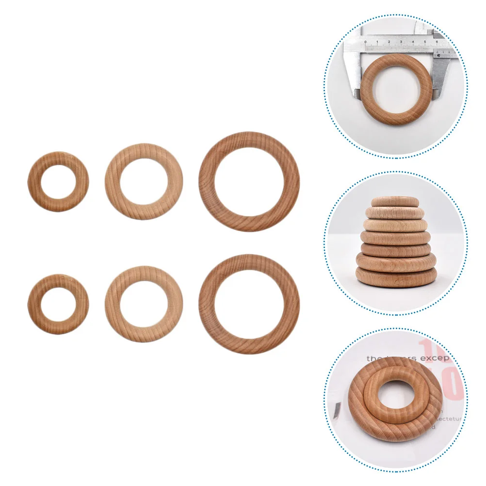 

6Pcs Beech Ring Baby Molars Accessories DIY Beech Ring for Infant Using