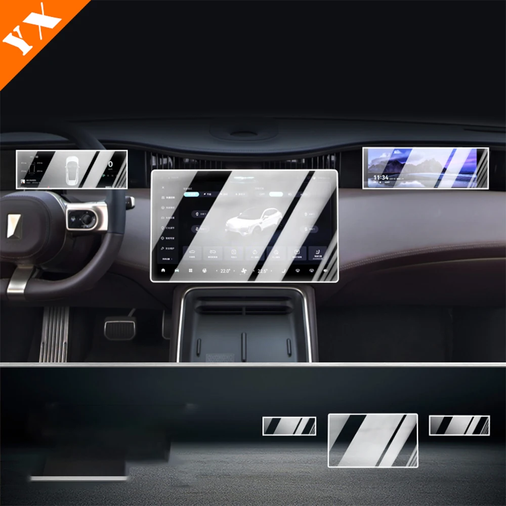 

Автомобильная навигационная центральная консоль из закаленного стекла Защитная пленка для сенсорного экрана чехол для Changan AVATAR 11 2022-2024 аксессуары