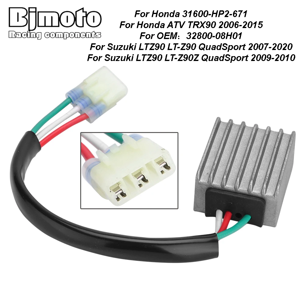 

For Honda 31600-HP2-671 ATV TRX90 ATVTRX90 2006-2015 Motorcycle Moto 12v Regulator Rectifier For Suzuki LTZ90 LT-Z90 QuadSport