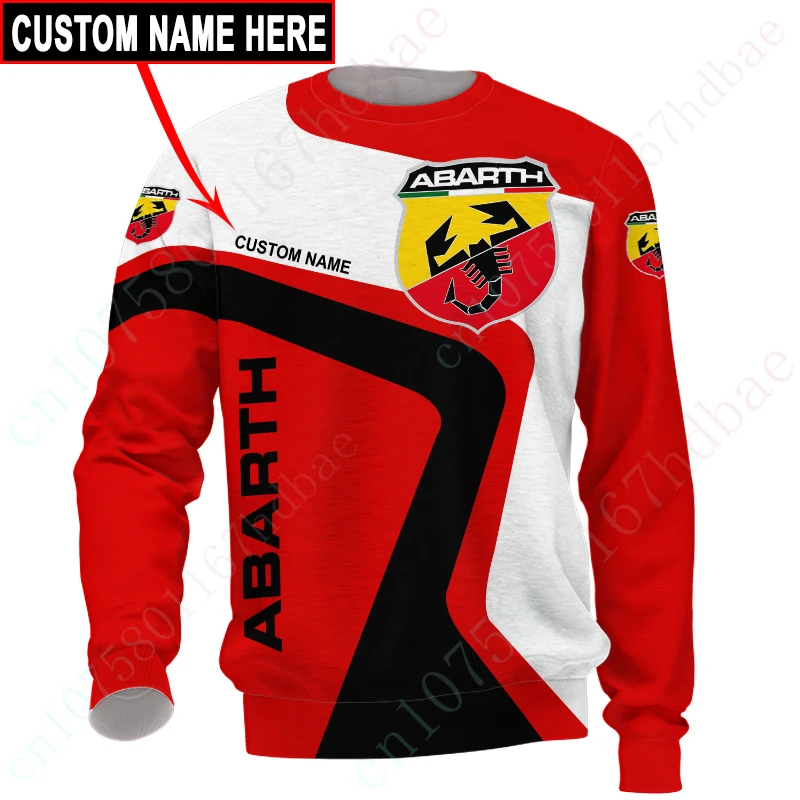 

Abarth Anime T-shirts Unisex F1 Clothing Casual T Shirt For Men Women Harajuku Oversized T-shirt Breathable O Neck Long Sleeve