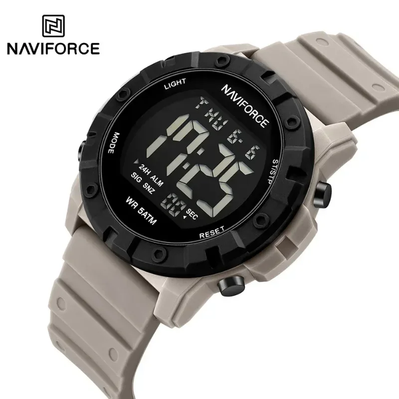 NAVIFORCE часы для мужчин 7110 цифровые наручные 50 м водонепроницаемые спортивные на