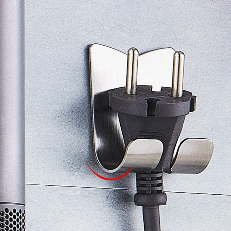 2 шт. без дырокола для ванной комнаты стойка фена из нержавеющей стали настенная