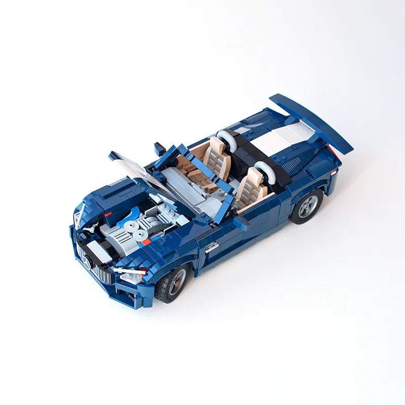 Фото Набор строительных блоков MOC Mercedes-AMG GT Roadster, 1179 деталей, для сборки модели, конструктор для экспертов, развивающая игрушка, рождественский подарок №3