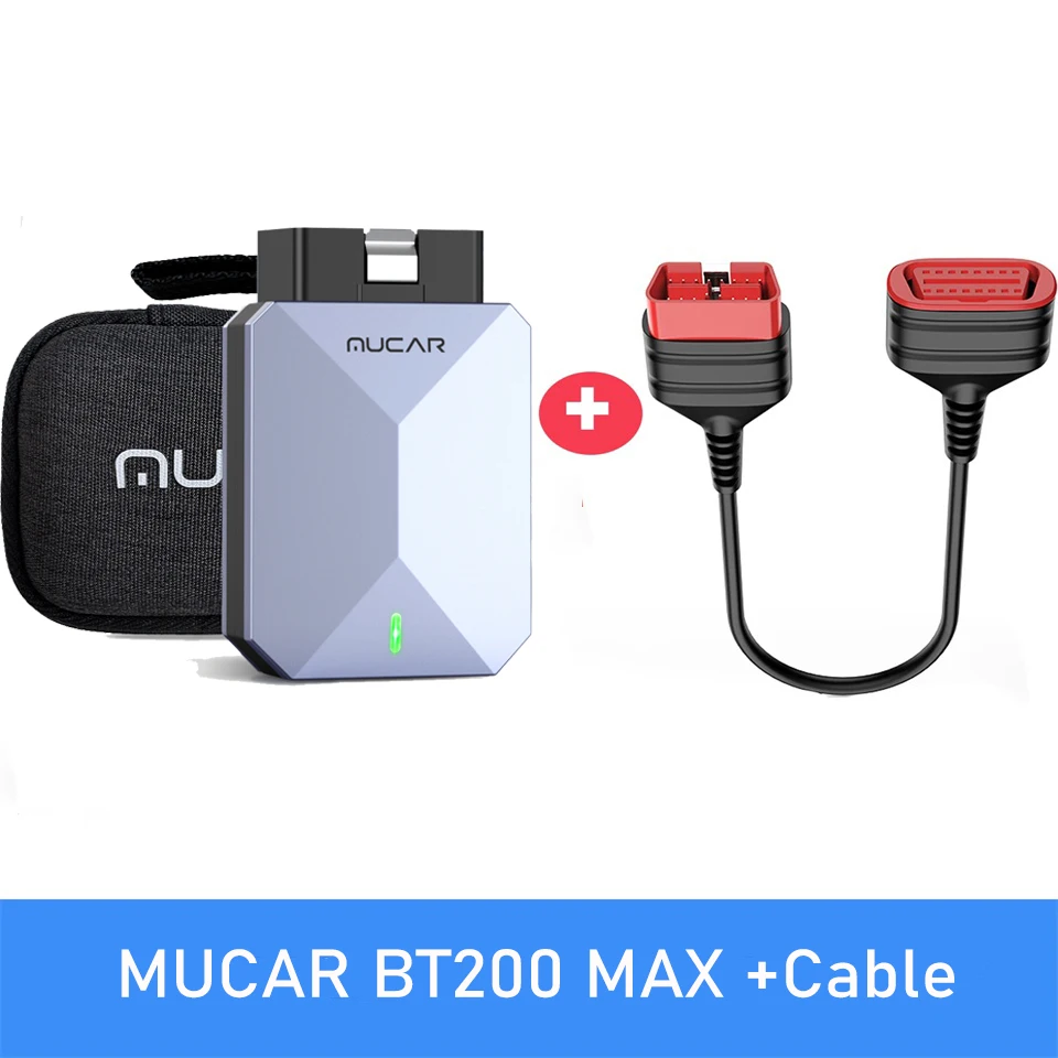 

MUCAR BT200 MAX OBD2 Поддержка сканера ELM327 Протокол CANFD Полная система диагностических инструментов 15, сброс пожизненного бесплатного обновления, инструмент сканирования