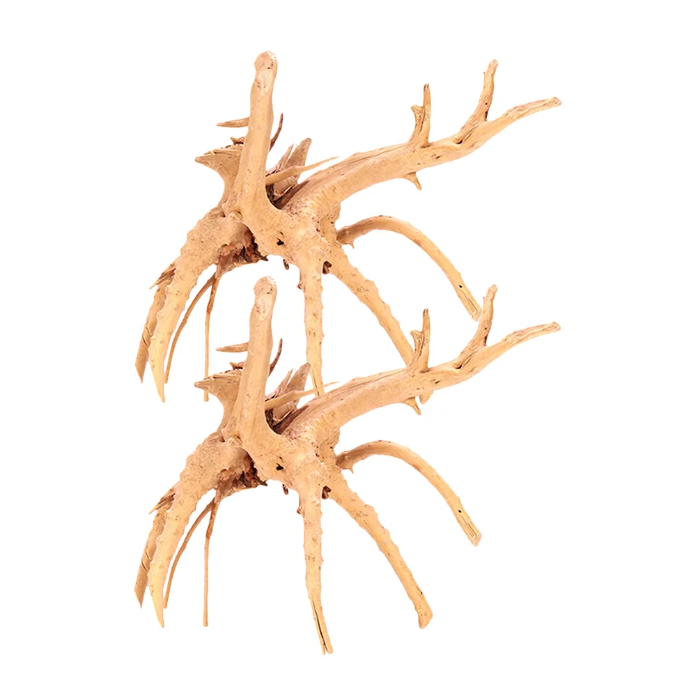 2 шт. аквариум из затонувшего дерева украшения животные рептилия мертвое дерево