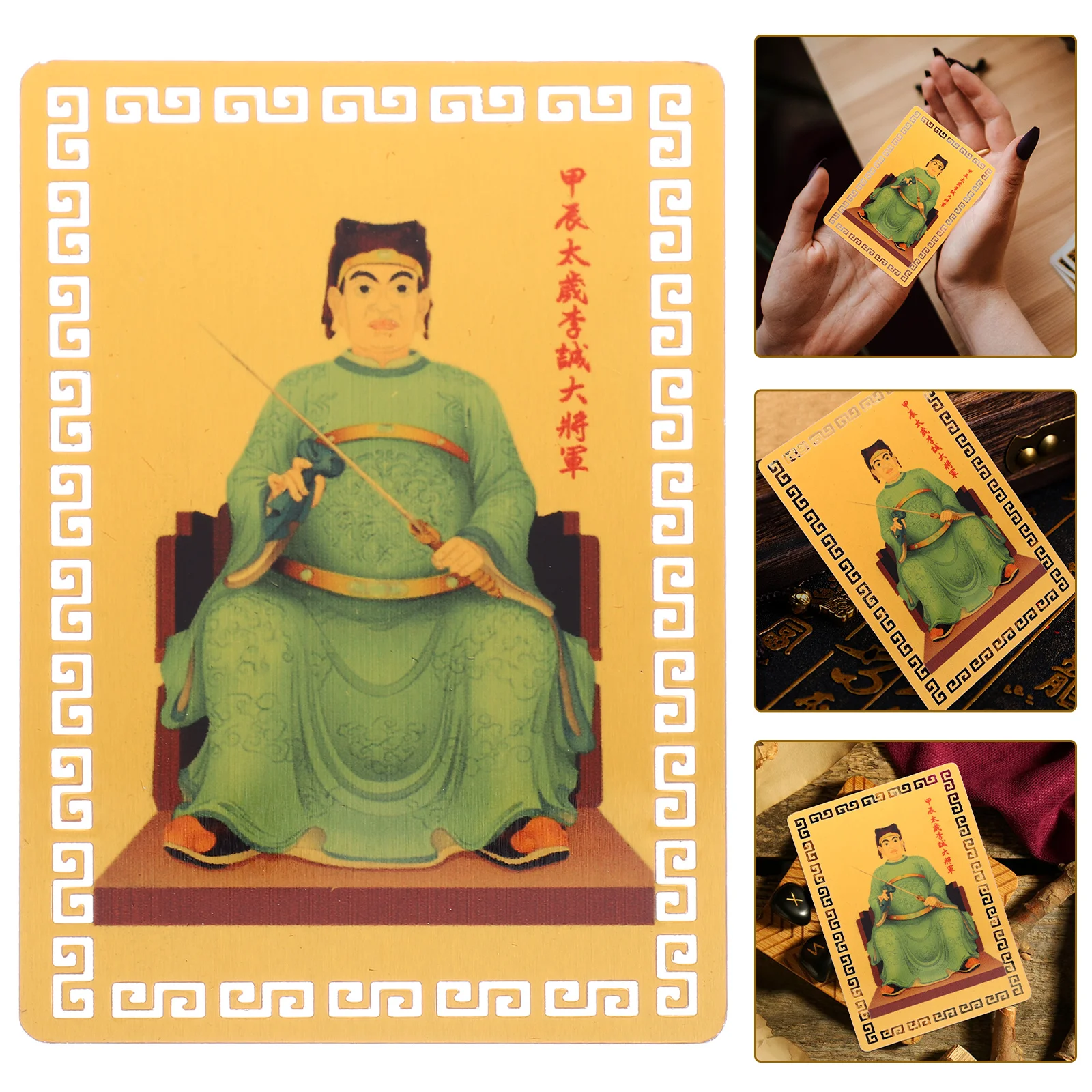 

Decor Chinese Style Amulet Card Traditional Portable Taisui Cards 2024 Aluminum-magnesium Alloy Metal Luck Auspicious