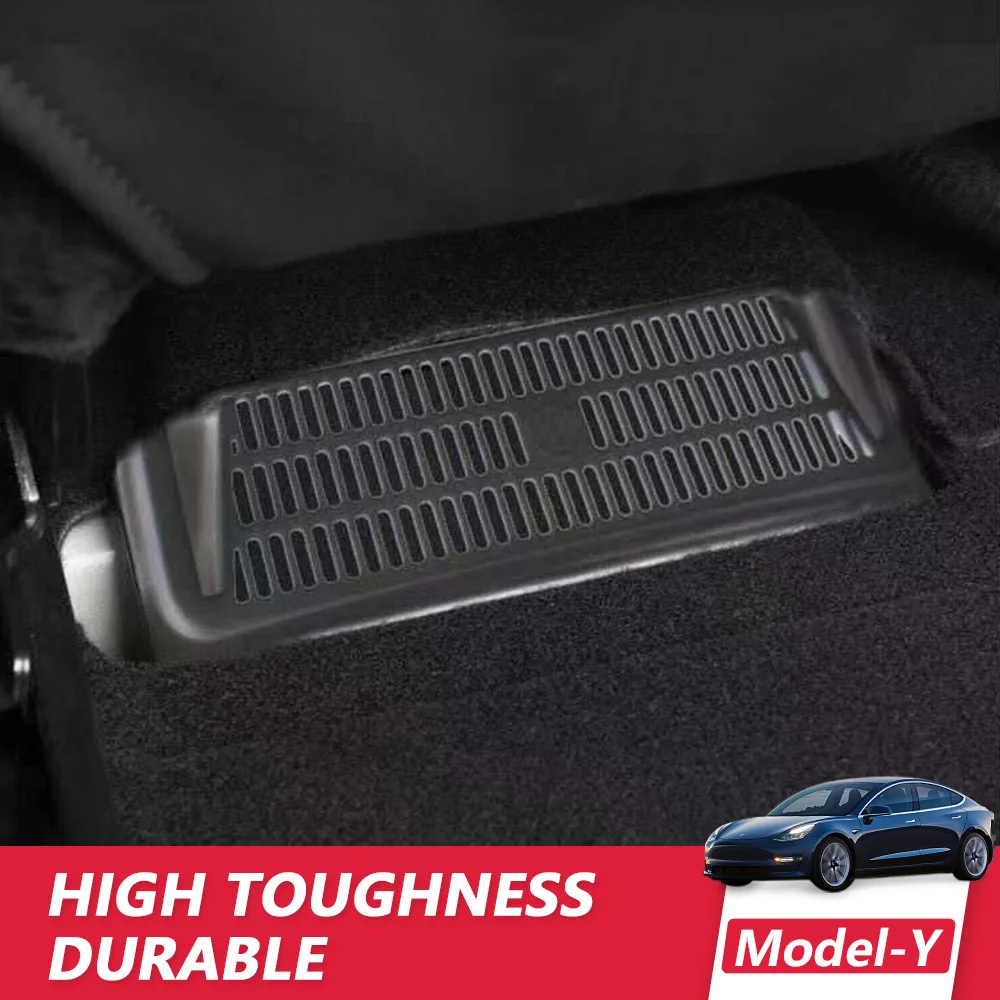 

1Pcs Car Seat Air Vent Anti-blocking Dust Cover Protection Decoration Accessories For Tesla Model Y 2017-2021