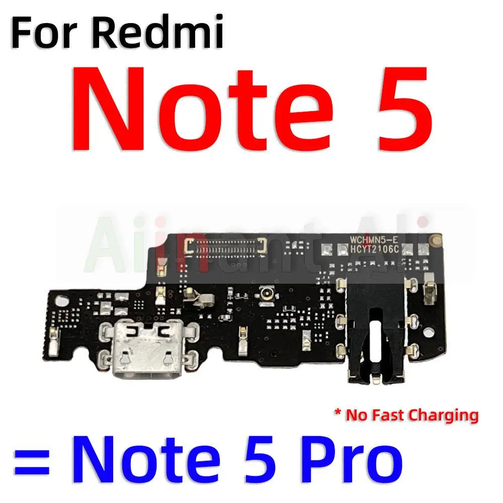 Оригинал для Xiaomi Redmi Note 5 5A Pro Plus Prime Быстрая зарядка USB зарядное устройство плата