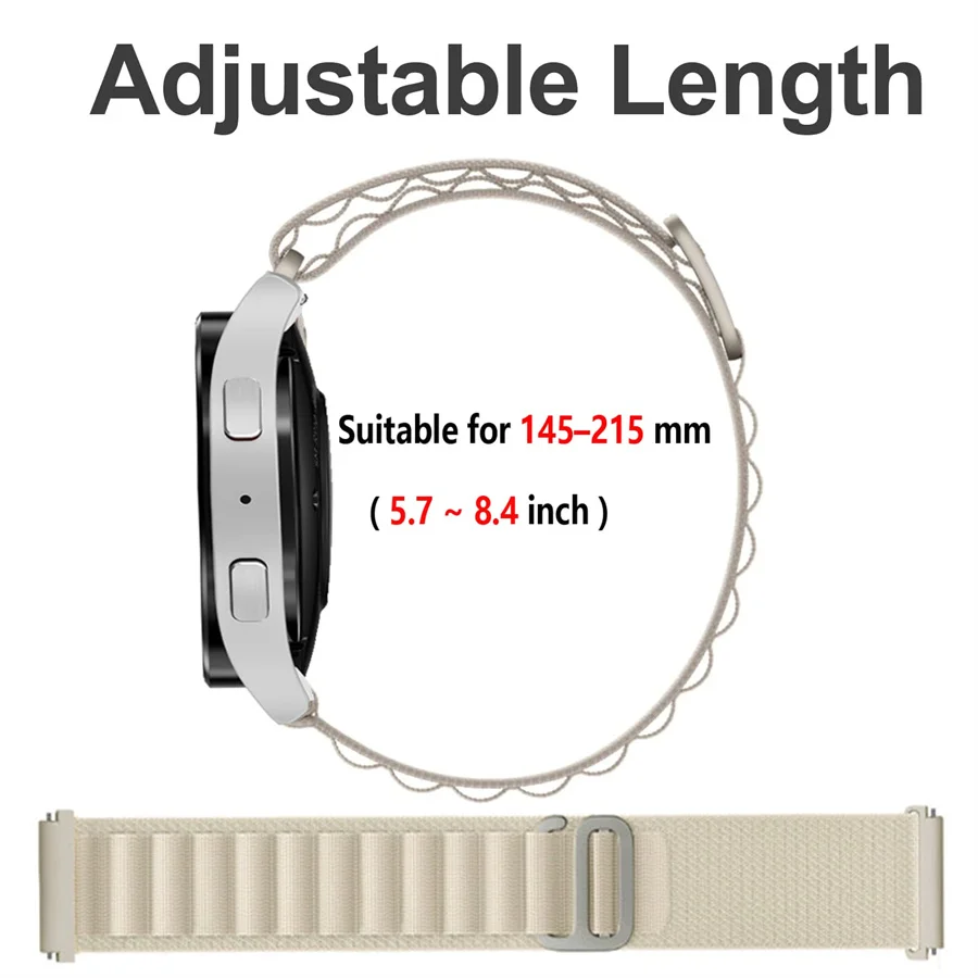 Alpine Loop for Samsung Galaxy Watch 4-Classic-5-Pro-Active 2 40mm 44mm band sport 20mm 22mm bracelet Huawei GT 2/3 Pro/2e strap
