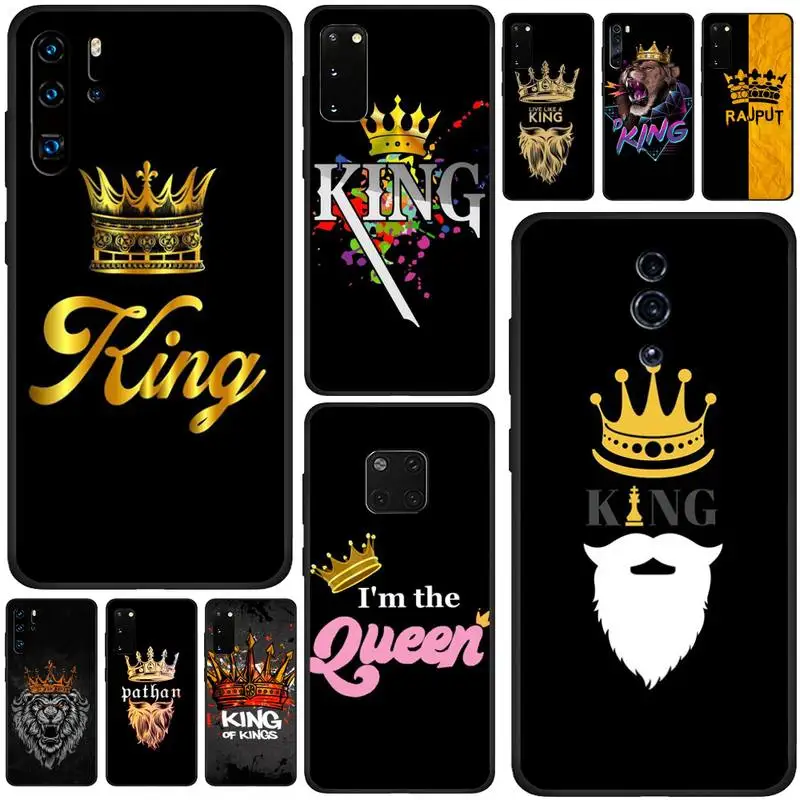 Корона король королева Лев Мягкий чехол для сотового телефона XiaoMi RedMi Note 11 10 9 8 6 Pro