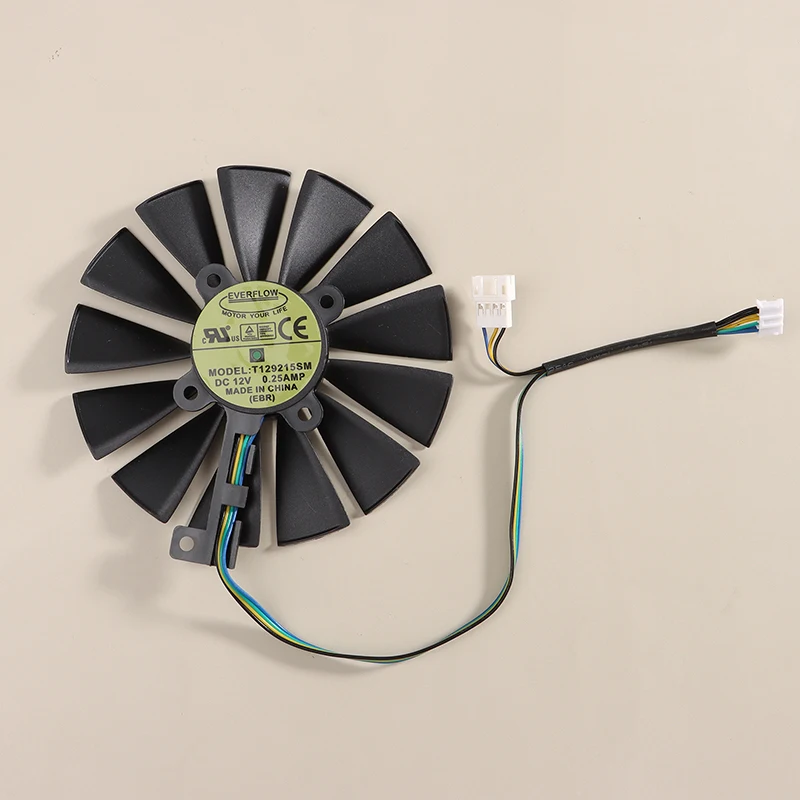 

1Pc 95mm T129215SM Cooler Fan For STRIX RX 470 580 570 GTX 1050Ti 1070Ti 1080Ti Gaming Video Card Cooling Fan